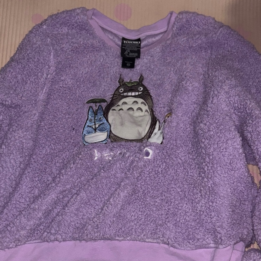 Purple Fuzzy Totoro PJ set